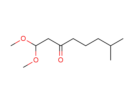 Molecular Structure of 777952-41-7 (1,1-dimethoxy-7-methyl-octan-3-one)