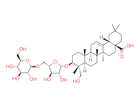 3β-(<i>O</i><sup>5</sup>-β-D-glucopyranosyl-β-L-arabinofuranosyloxy)-23-hydroxy-olean-12-en-28-oic acid