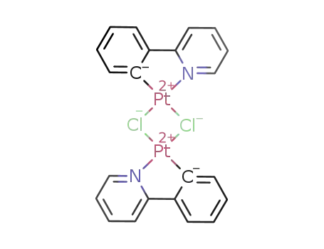 Molecular Structure of 155475-93-7 (phenylpyridinebridgedichloro platinum)
