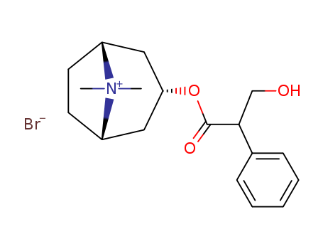 8-Azoniabicyclo[3.2.1]octane,3-(3-hydroxy-1-oxo-2-phenylpropoxy)-8,8-dimethyl-, bromide (1:1), (3-endo)-