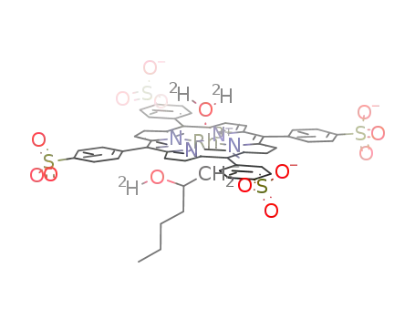 Rh(III)(tetra(p-sulfonatophenyl)porphyrinato)(CH<sub>2</sub>CH(OD)CH<sub>2</sub>CH<sub>2</sub>CH<sub>2</sub>CH<sub>3</sub>)(OD<sub>2</sub>)<sup>(4-)</sup>