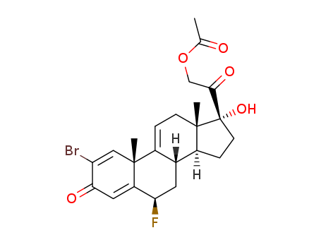 2-BROMO-6BETA-FLUORO-17,21-DIHYDROXYPREGNA-1,4,9(11)-TRIENE-3,20-DIONE 21-ACETATE