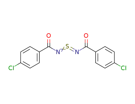Molecular Structure of 40014-48-0 (<i>N</i>,<i>N</i>'-bis-(4-chloro-benzoyl)-sulfur diimide)
