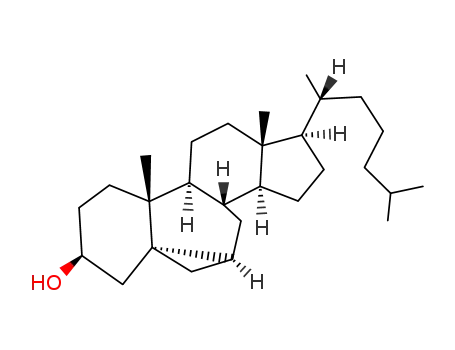 Molecular Structure of 38037-44-4 (3β-Hydroxy-5,6β-cyclopropano-5β-cholestane)