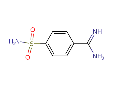 Molecular Structure of 54951-45-0 (Benzenecarboximidamide, 4-(aminosulfonyl)- (9CI))