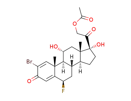 21-アセトキシ-2-ブロモ-6β-フルオロ-11α,17-ジヒドロキシプレグナ-1,4-ジエン-3,20-ジオン