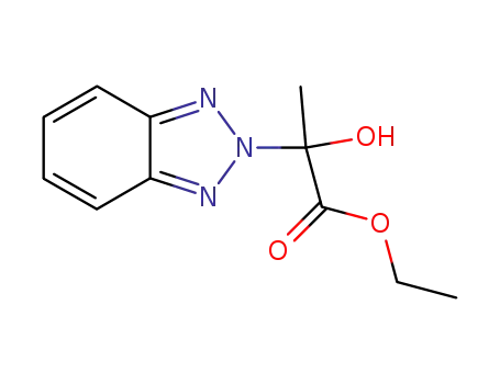 Molecular Structure of 136969-54-5 (2-Benzotriazol-2-yl-2-hydroxy-propionic acid ethyl ester)