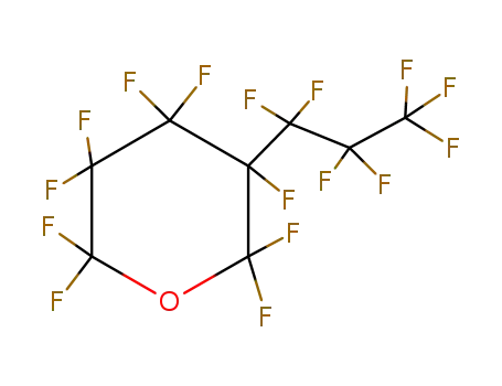 Molecular Structure of 801-26-3 (2H-Pyran, 2,2,3,3,4,4,5,6,6-nonafluoro-5-(heptafluoropropyl)tetrahydro-)