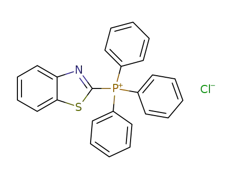 Molecular Structure of 79462-52-5 (Phosphonium, 2-benzothiazolyltriphenyl-, chloride)