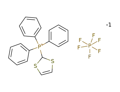Molecular Structure of 135303-55-8 (hexafluorophosphate de 1,3-dithiolium-2-triphenylphosphonium)