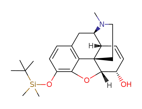 Molecular Structure of 91265-70-2 (3-(tert-ButyldiMethylsilyl)Morphinone)