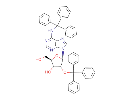 Adenosine, N-(triphenylmethyl)-2'-O-(triphenylmethyl)-
