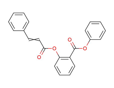 Molecular Structure of 93099-35-5 (Benzoic acid, 2-[(1-oxo-3-phenyl-2-propenyl)oxy]-, phenyl ester)
