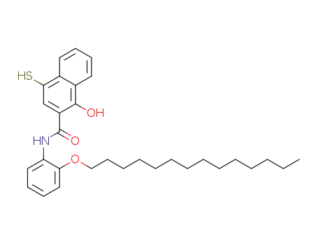 2-Naphthalenecarboxamide,
1-hydroxy-4-mercapto-N-[2-(tetradecyloxy)phenyl]-