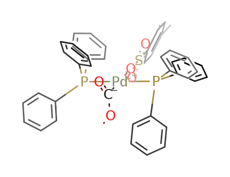trans-[Pd(COOMe)(OTs)(PPh<sub>3</sub>)<sub>2</sub>]