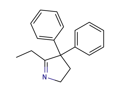 Molecular Structure of 53067-74-6 (5-ethyl-3,4-dihydro-4,4-diphenyl-2H-pyrrole)
