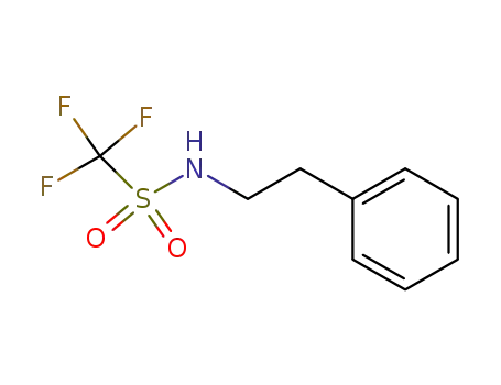 Molecular Structure of 36458-24-9 (Methanesulfonamide, 1,1,1-trifluoro-N-(2-phenylethyl)-)