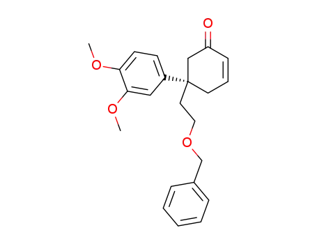 (R)-5-(2-Benzyloxy-ethyl)-5-(3,4-dimethoxy-phenyl)-cyclohex-2-enone
