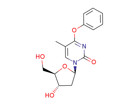 Molecular Structure of 92447-15-9 (Thymidine, 4-O-phenyl-)