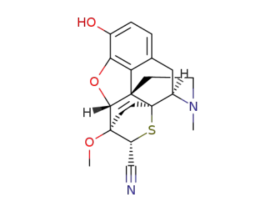 (4R,4aS,7S,7aR,12bS,14R)-9-Hydroxy-7-methoxy-3-methyl-1,2,3,4,7,7a-hexahydro-4a,7-(epithiomethano)-4,12-methanobenzofuro[3,2-e]isoquinoline-14-carbonitrile
