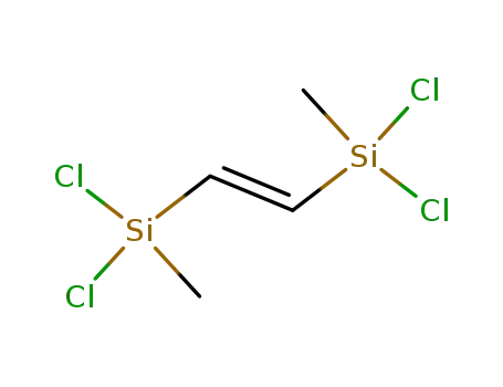 Molecular Structure of 18142-59-1 (1,2-bis(Dichloromethylsilyl) ethene)