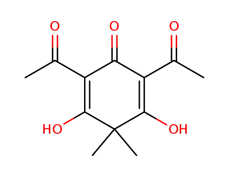 2,5-Cyclohexadien-1-one, 2,6-diacetyl-3,5-dihydroxy-4,4-dimethyl-