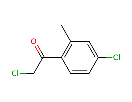 Molecular Structure of 60988-75-2 (Ethanone, 2-chloro-1-(4-chloro-2-methylphenyl)- (9CI))