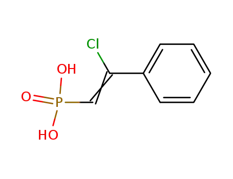 Molecular Structure of 65725-00-0 (Phosphonic acid, (2-chloro-2-phenylethenyl)-)