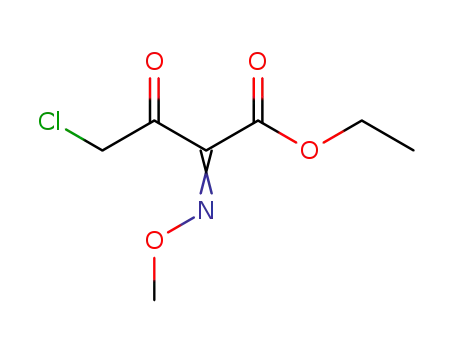 Molecular Structure of 64485-87-6 (ethyl 4-chloro-2-(methoxyimino)-3-oxobutyrate)