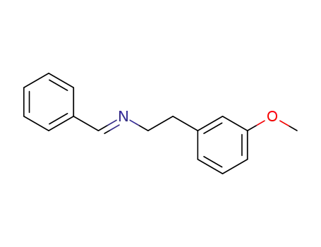 Molecular Structure of 110339-53-2 (Benzeneethanamine, 3-methoxy-N-(phenylmethylene)-)