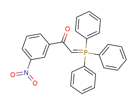 Molecular Structure of 61748-04-7 (Ethanone, 1-(3-nitrophenyl)-2-(triphenylphosphoranylidene)-)