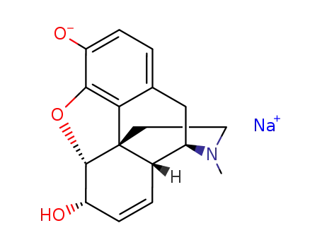 Molecular Structure of 50291-32-2 (morphine sodium salt)