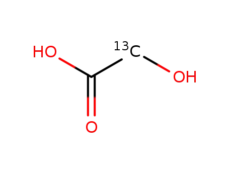 Molecular Structure of 81277-97-6 (2-<SUP>13</SUP>C-glycolic acid)