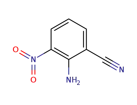 Molecular Structure of 87331-46-2 (Benzonitrile,  2-amino-3-nitro-)
