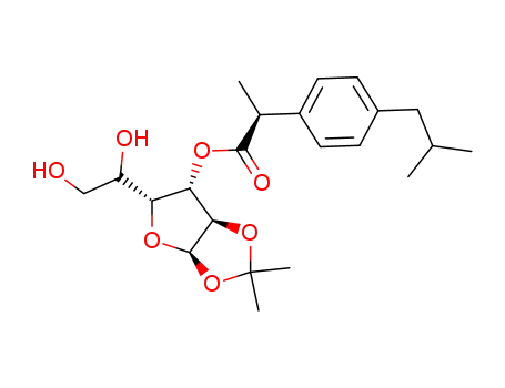 (S)-2-(4-Isobutyl-phenyl)-propionic acid (3aR,5R,6S,6aR)-5-(1,2-dihydroxy-ethyl)-2,2-dimethyl-tetrahydro-furo[2,3-d][1,3]dioxol-6-yl ester