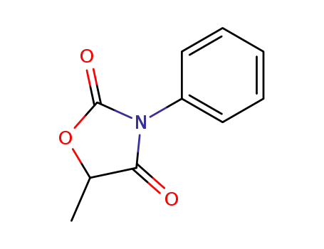 Molecular Structure of 1012-87-9 (2,4-Oxazolidinedione, 5-methyl-3-phenyl-)