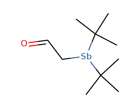 (t-C<sub>4</sub>H<sub>9</sub>)2SbCH<sub>2</sub>CHO