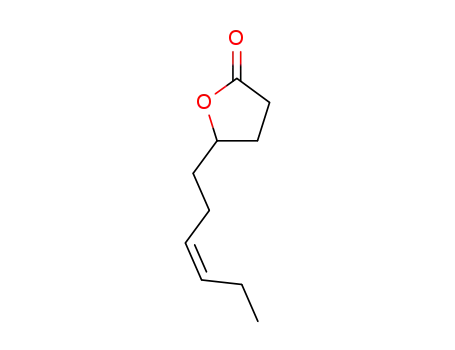 Molecular Structure of 63095-33-0 ((Z)-5-(3-Hexenyl)dihydrofuran-2(3H)-one)