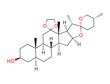 (25R)-12-ethylenedioxy-5α-spirostan-3β-ol