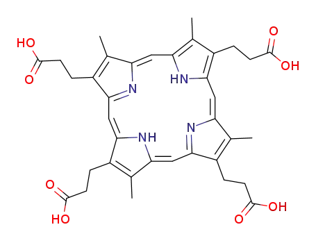 Molecular Structure of 14643-66-4 (COPROPORPHYRIN III DIHYDROCHLORIDE)