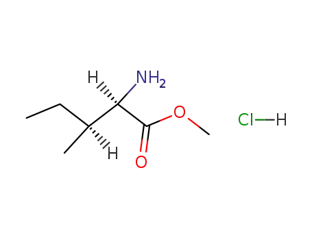 Molecular Structure of 60667-85-8 (D-allo-isoleucine methyl ester hydrochloride)
