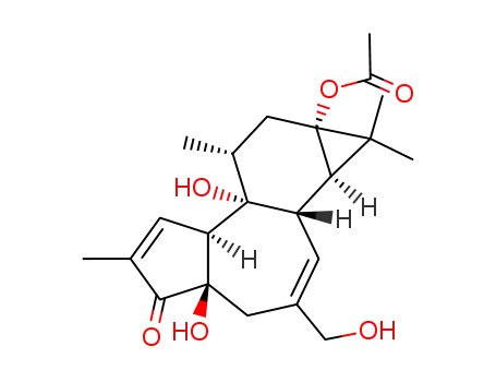 Molecular Structure of 60857-08-1 (12-DEOXYPHORBOL 13-ACETATE)