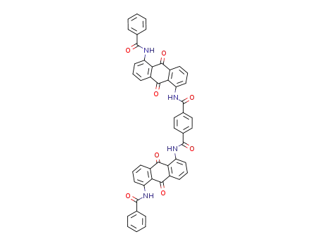 Molecular Structure of 6417-50-1 (N,N'-bis[5-(benzoylamino)-9,10-dihydro-9,10-dioxo-1-anthryl]terephthaldiamide)