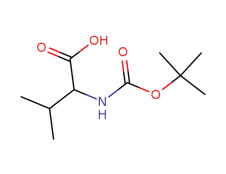 Molecular Structure of 54895-12-4 (BOC-DL-VALINE)