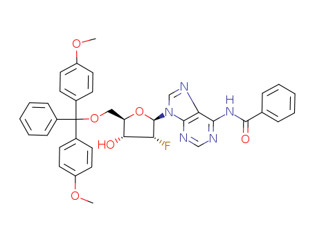 5'-O-(4,4'-dimethoxytrityl)-N6-benzoyl-2'-fluoro-2'-deoxyadenosine