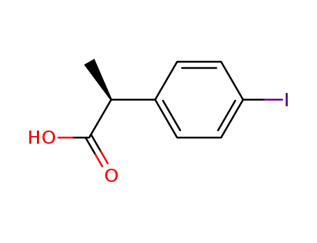 Molecular Structure of 76099-91-7 ((S)-(+)-2-(4'-iodophenyl)propanoic acid)