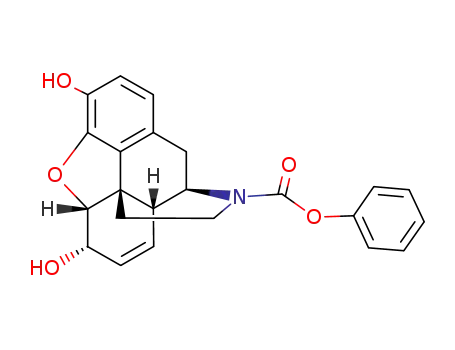 4,5α-epoxy-3,6α-dihydroxy-morphin-7-ene-17-carboxylic acid phenyl ester