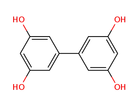 Molecular Structure of 531-02-2 ([1,1'-biphenyl]-3,3',5,5'-tetraol)