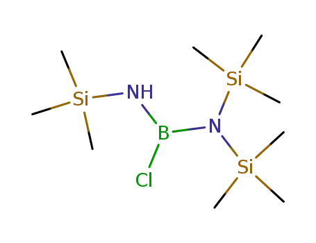 Molecular Structure of 10078-93-0 (Boranediamine, 1-chloro-N,N,N'-tris(trimethylsilyl)-)