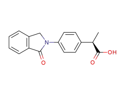 (2R)-2-[4-(1-オキソ-2-イソインドリニル)フェニル]プロピオン酸